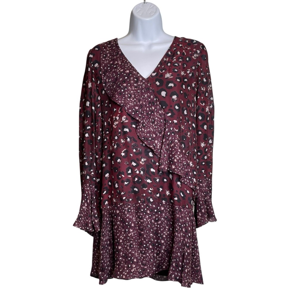 Parker Kimberly Combo Silk Mini‎ Dress Sz S Euro Summer Vacation Old Money Chic